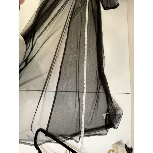 Live 4 Truth women’s nightie robe black embroidered small - Picture 4 of 7